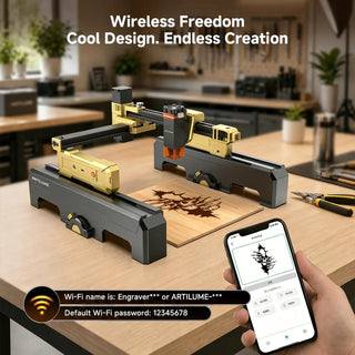 FoldBeam – 💥💥 Portable Wi-Fi Laser Engraver with App Control & Precision Engraving