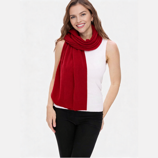 CozyDrape – 100% Merino Wool Wrap with Built-In Sleeve Openings