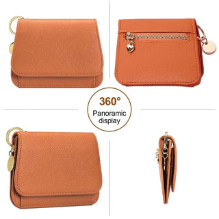 Cowhide leather wallet detail
