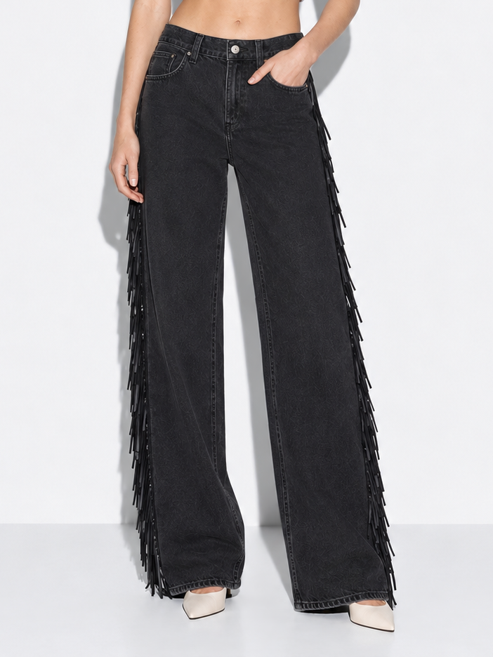 FringeStride – Wide-Leg Jeans