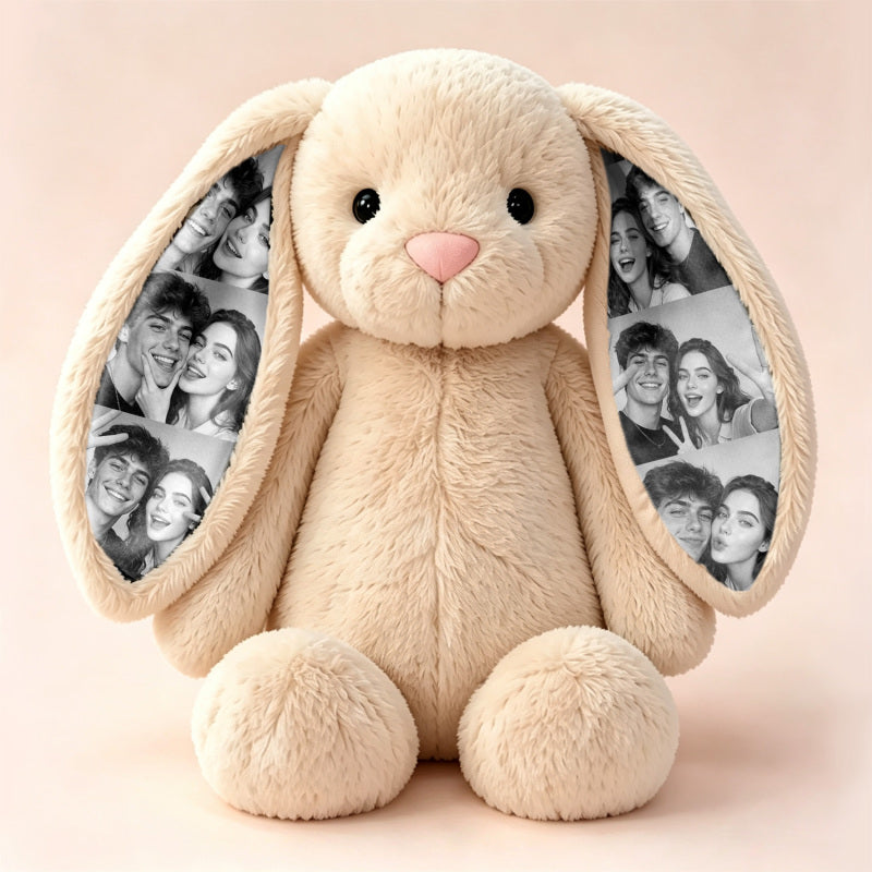 EarMemories – Custom Photo Bunny Plush with Hidden Picture Ears