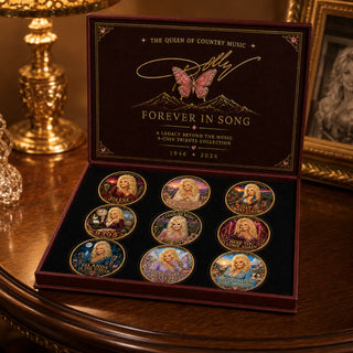 🦋 ForeverInSong – 🎸 Dolly Parton 9-Piece Tribute Coin Collector’s Set