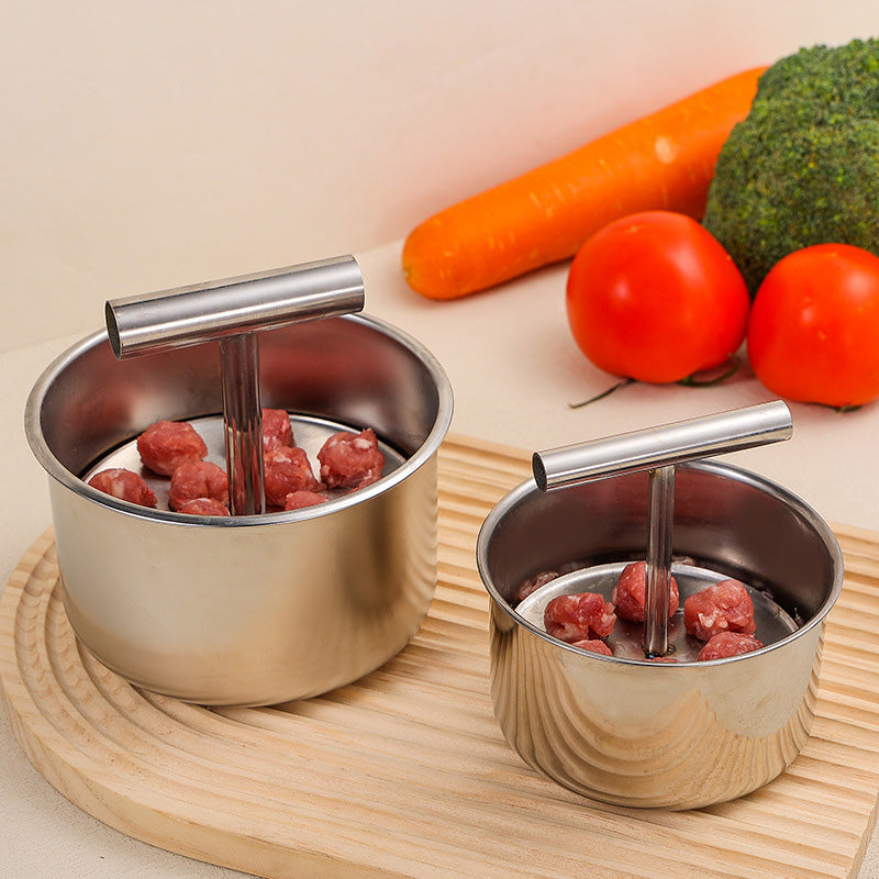 MeatBallPro – Stainless Steel Meatball Maker with 6 Holes for Meatballs, Fish Balls, Veggie Balls and Ice Cream🥩