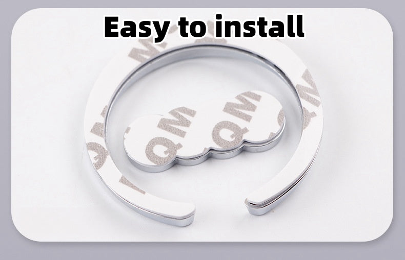 LaurelBadge – 3D Metal Window Emblem Sticker with Chrome Wreath