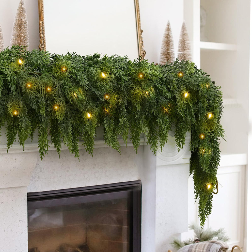 CedarGlow – Pre-Lit Cedar Garland for Every Season