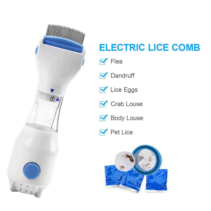 LiceVac – Electric Head Lice & Dandruff Remover Comb