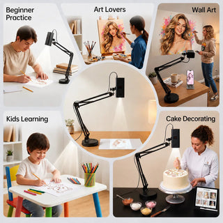TraceCraft – Wireless Art Tracing Projector with 360° Flexible Arm