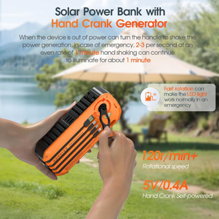 SolarPeak – Solar & Hand-Crank Emergency Power Bank