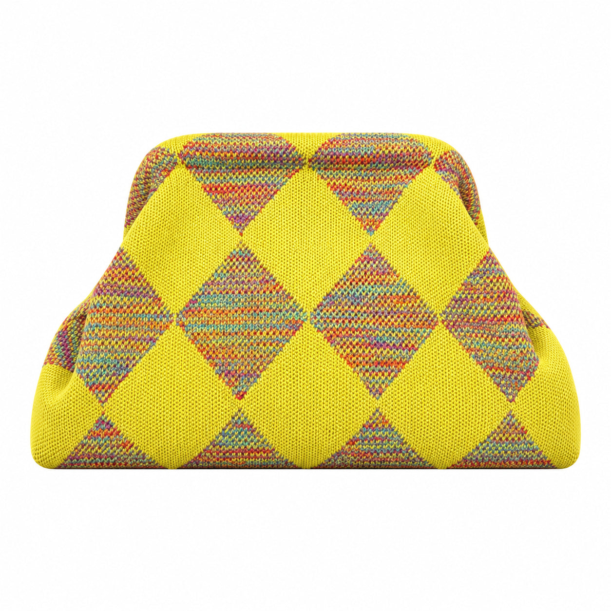 SnapKnit – Snap-Shut Knitted Makeup Bag with Wide Opening