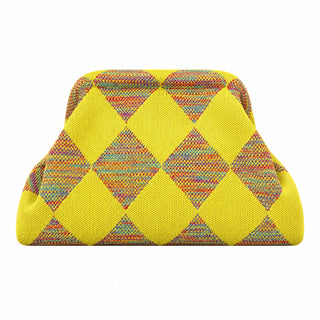 SnapKnit – Snap-Shut Knitted Makeup Bag with Wide Opening