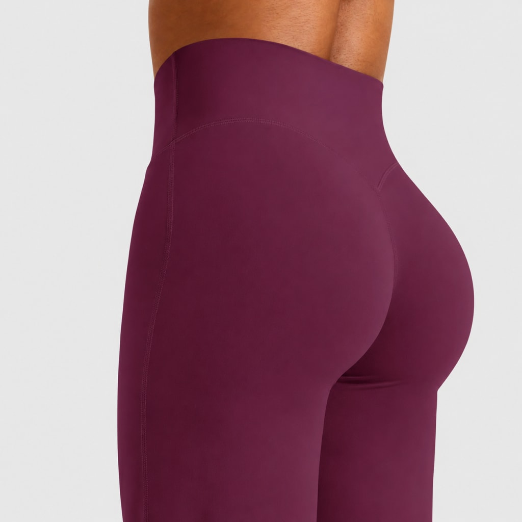CurveSculpt – BBL Scrunch High-Waisted Wide-Leg Leggings