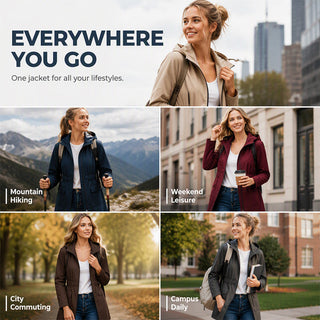 StormVeil – Women's Water-Resistant Hooded Rain Jacket