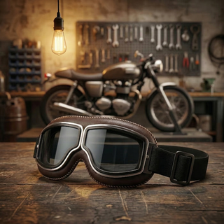 🔥 RetroRide – OTG Vintage Motorcycle Goggles (Fits Over Glasses)