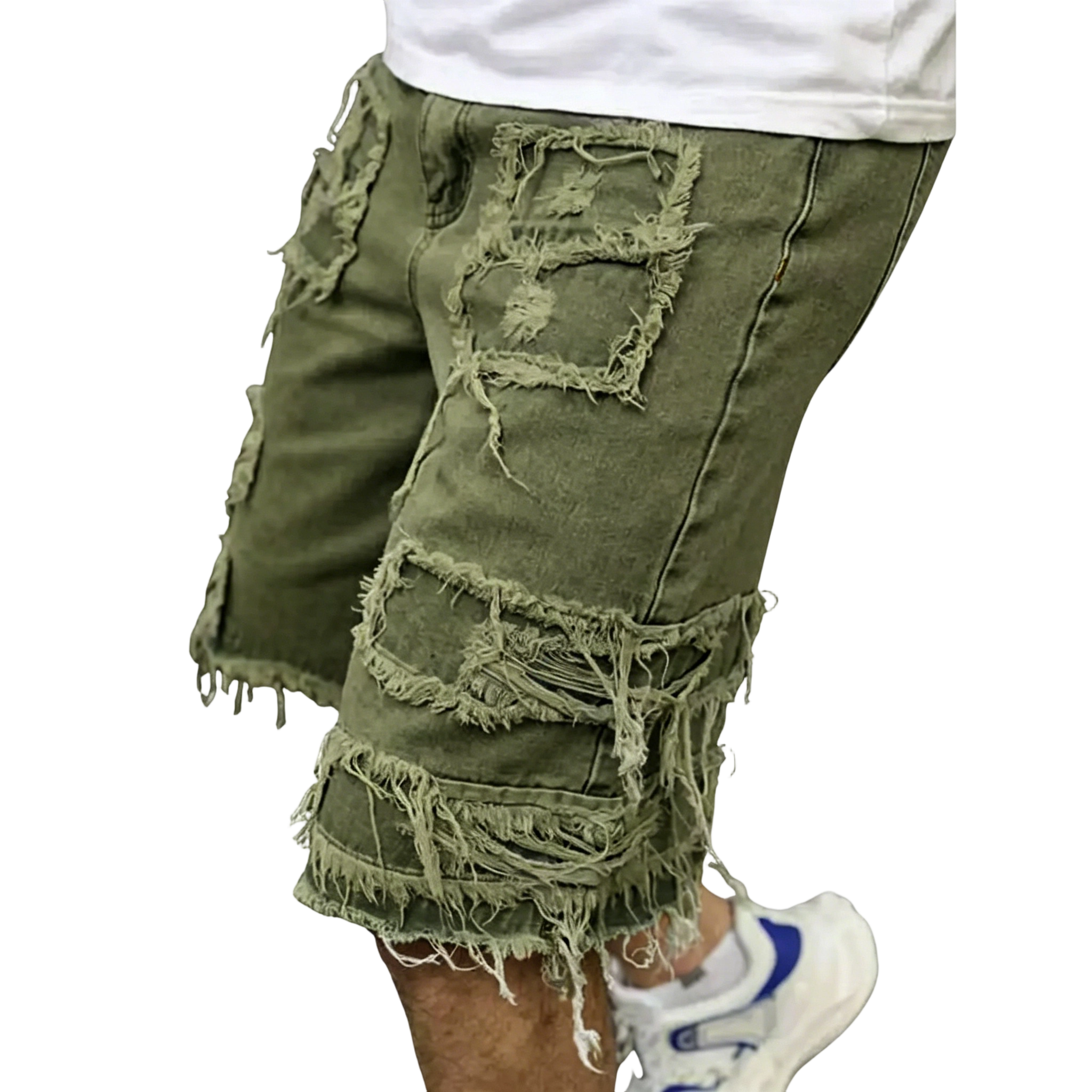 ⚡FrayDenim – Raw Hem Denim Shorts with Rips