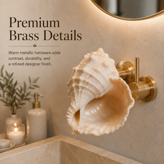 ShellCascade – 🐚Coastal Seashell Wall-Mount Faucet