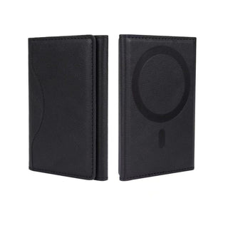 FoldMate – Tri-Fold MagSafe Leather Card Holder & Phone Kickstand