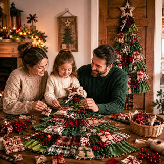 PatchworkWelcome – Beginner-Friendly Oversized DIY Tree Door Hanging Kit