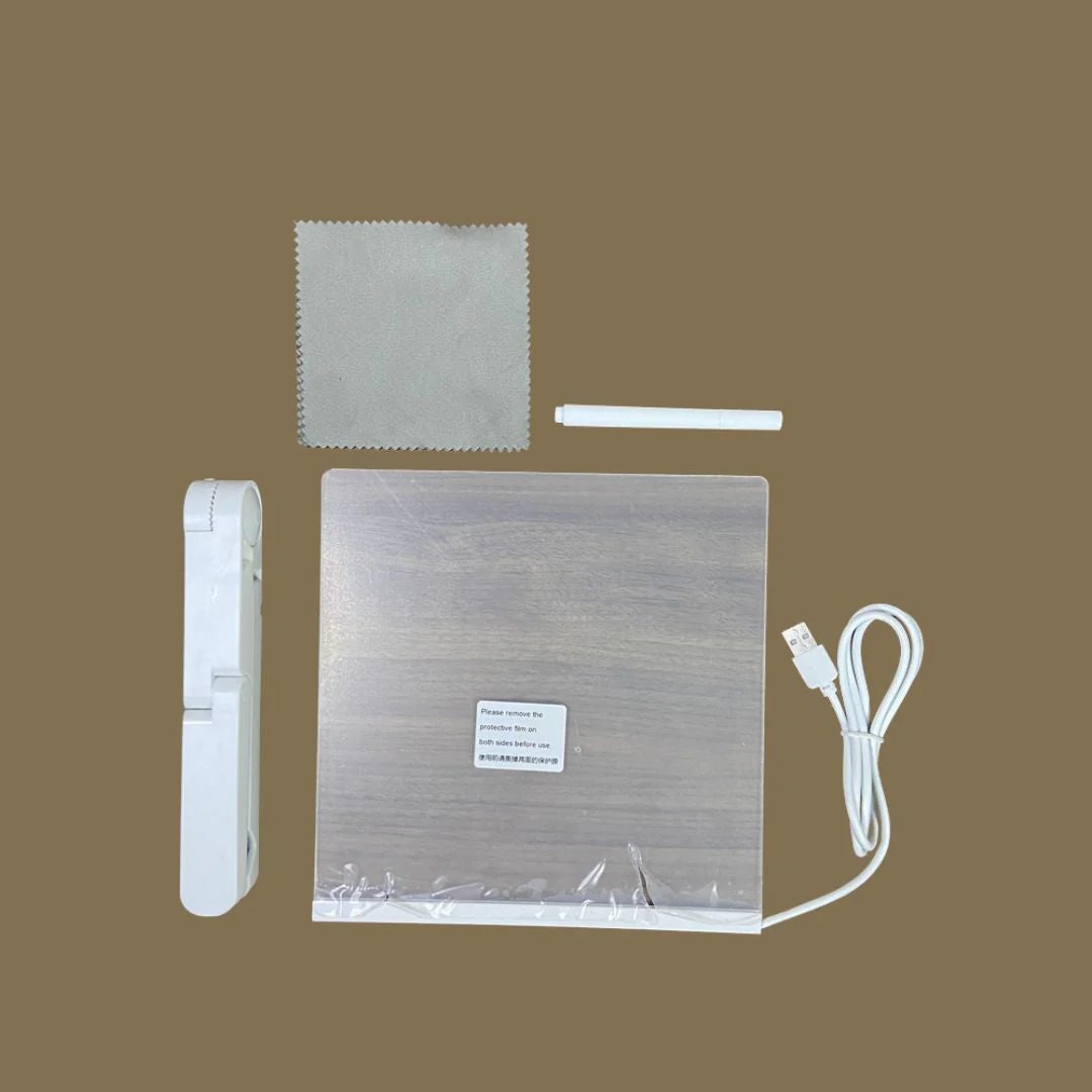 GlowSketch – Light-Up LED Drawing & Note Board with 7 Colour Pens