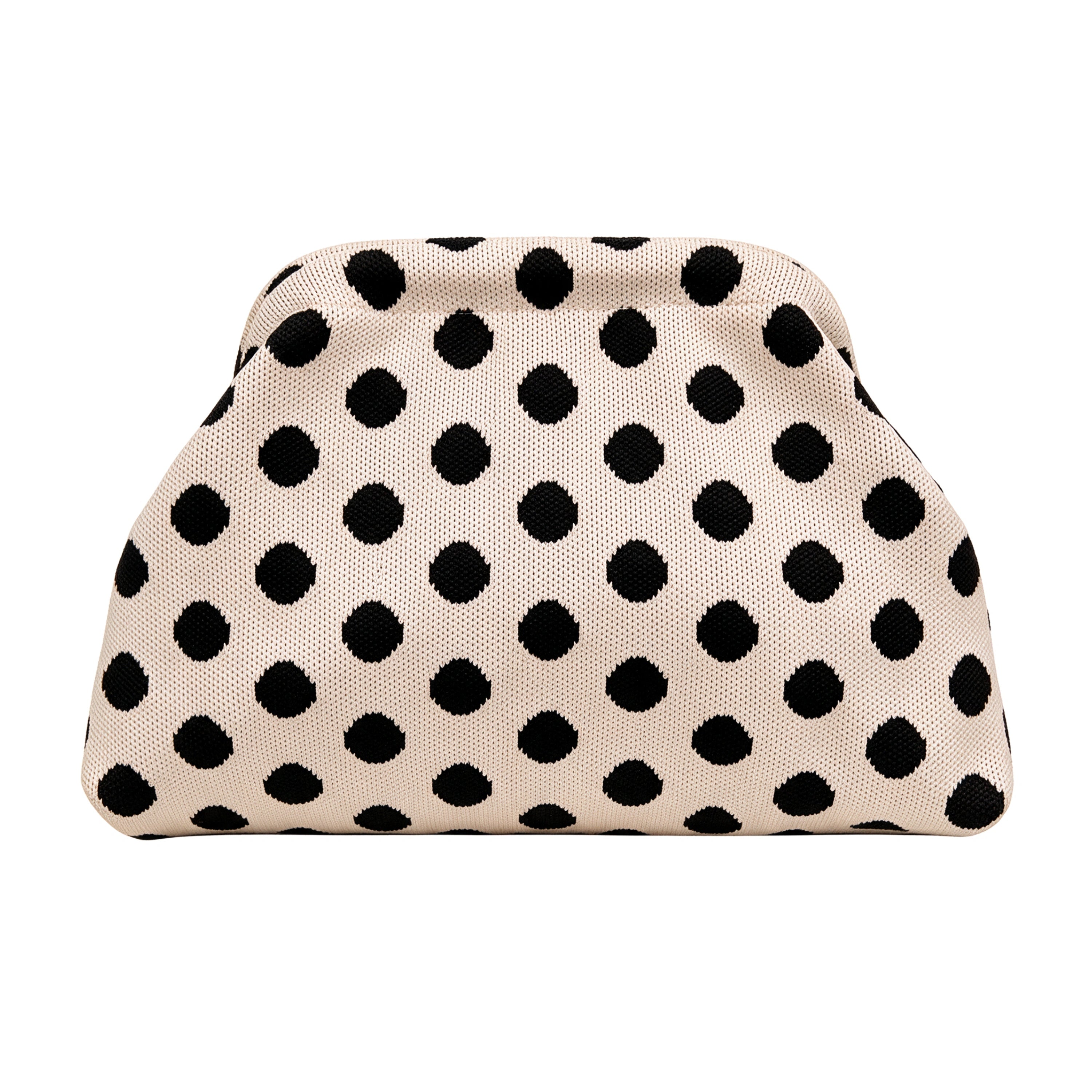 SnapKnit – Snap-Shut Knitted Makeup Bag with Wide Opening