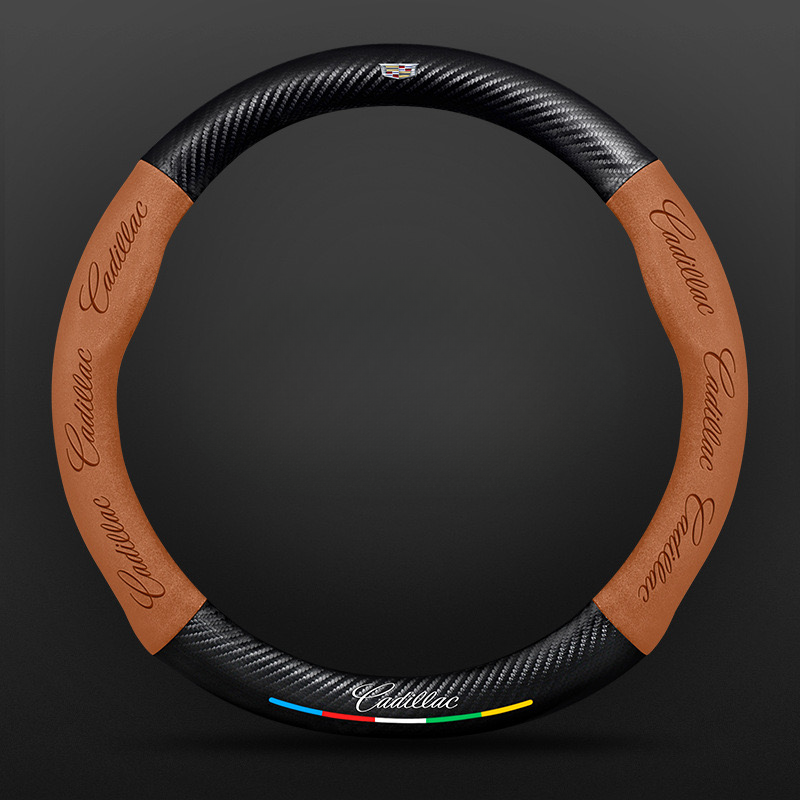 SuedeGrip – Carbon Fiber Suede Steering Wheel Cover, Anti-Slip & Wear-Resistant