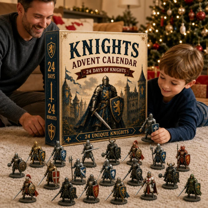 KnightRealm – ⏳⚔️🏰 Knights Advent Calendar 2026 with 24 Unique Medieval Warrior Figurines & Fantasy Collectibles 🎄🛡️