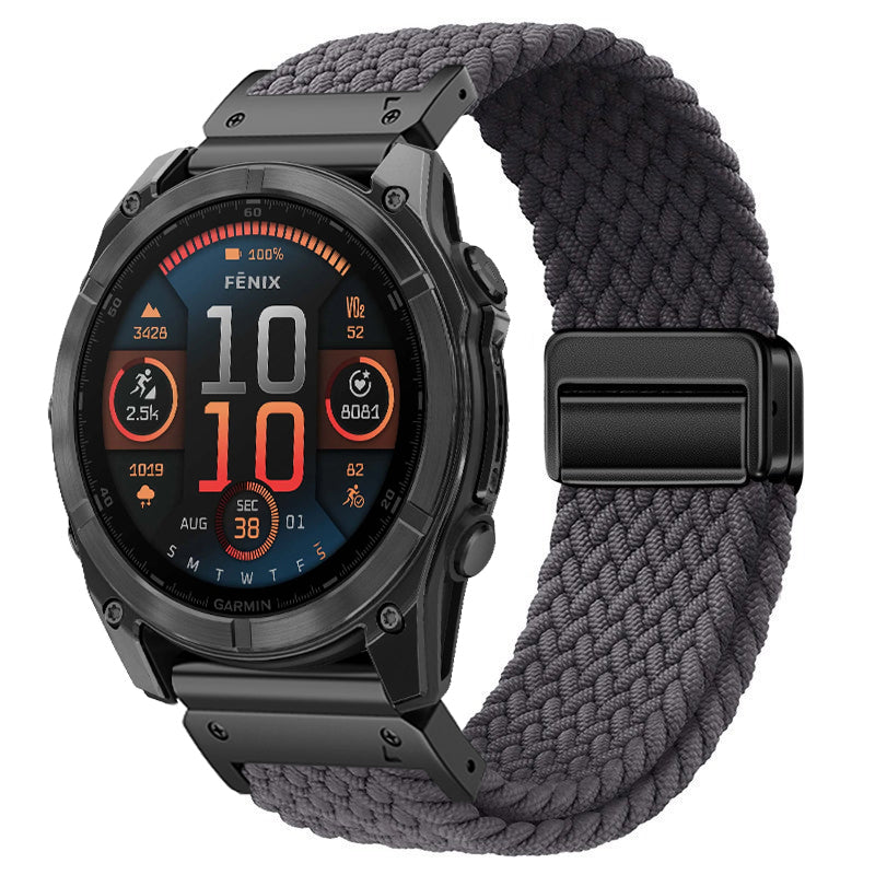 MagWeave – Magnetic Buckle Stretch Nylon Band for Garmin QuickFit 20/22/26mm