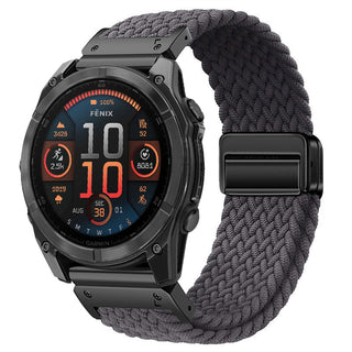 MagWeave – Magnetic Buckle Stretch Nylon Band for Garmin QuickFit 20/22/26mm