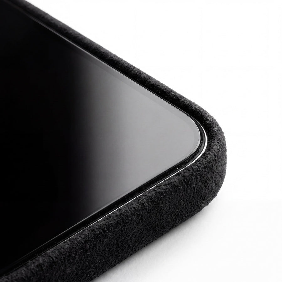SuedeShield – Alcantara® iPhone 18 Pro Case in Deep Black