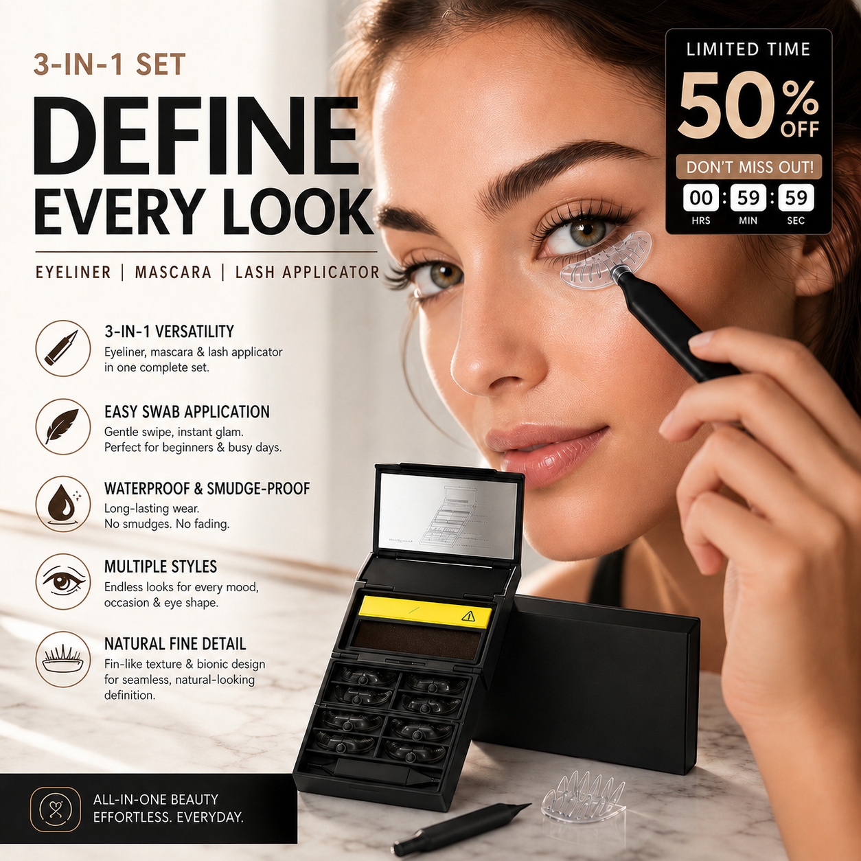 LashStamp – 🥳🥳💋🔥 3-in-1 Eyeliner and Lower Lash Stamp Kit