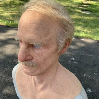 OldSoulMask – Lifelike Full-Head Elderly Character Mask