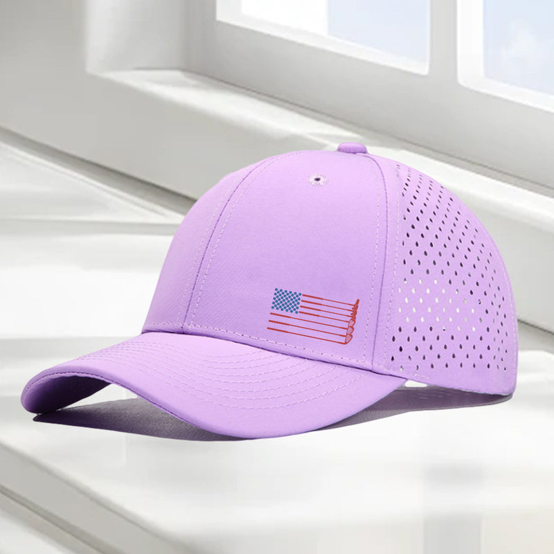 BreezeRound – Quick-Dry Perforated Golf Trucker Cap, Breathable & Adjustable