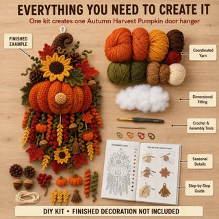HearthHook – DIY 3D Crochet Seasonal Door Hanger Kit