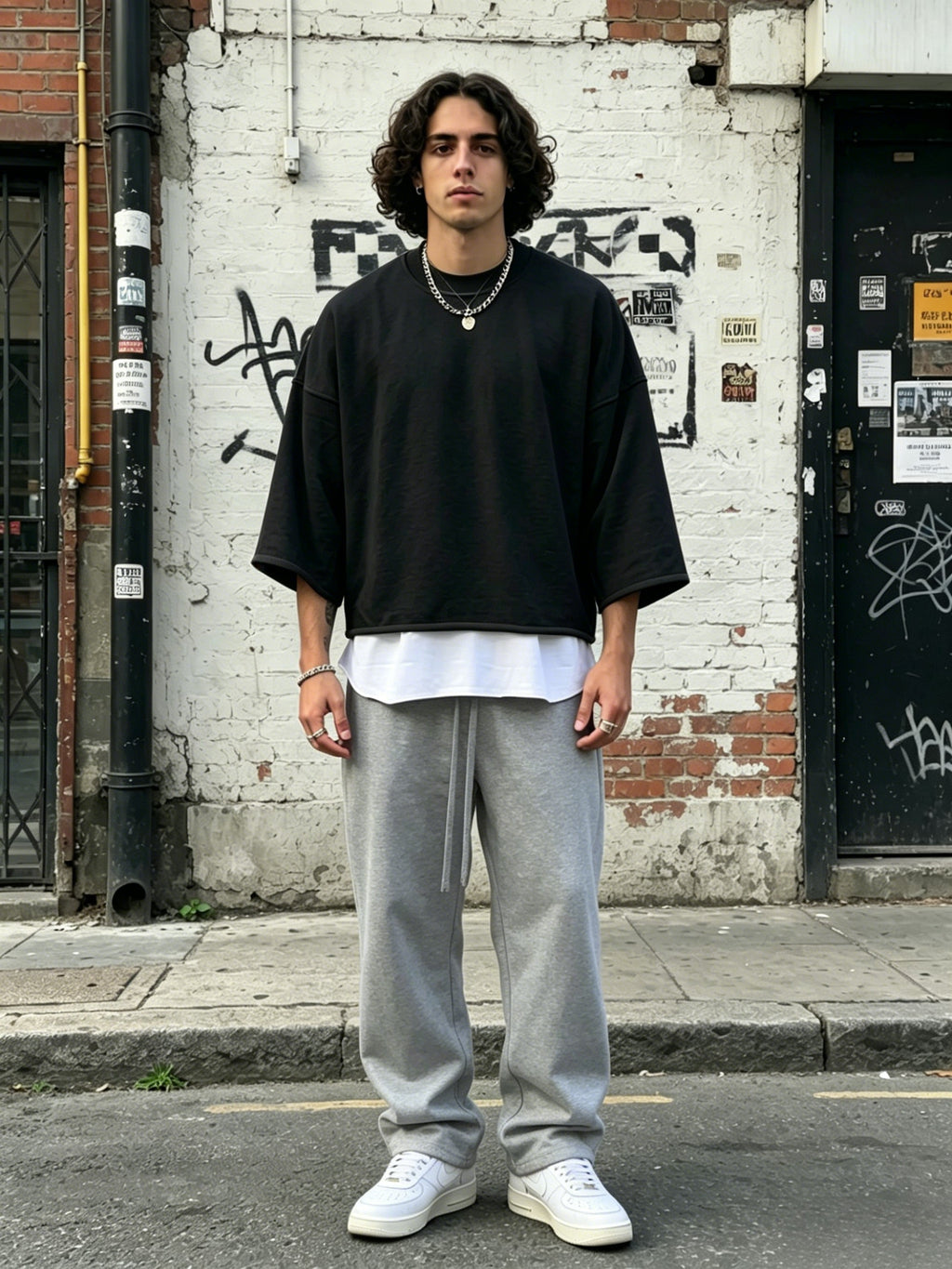 LayerMuse – Loose-Fit Layered Sweatshirt