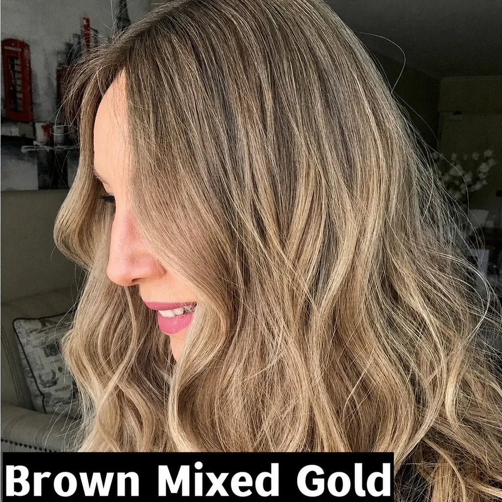 🔥CrownBlend – Seamless Human Hair Topper with Ultra-Breathable Lace Base🔥