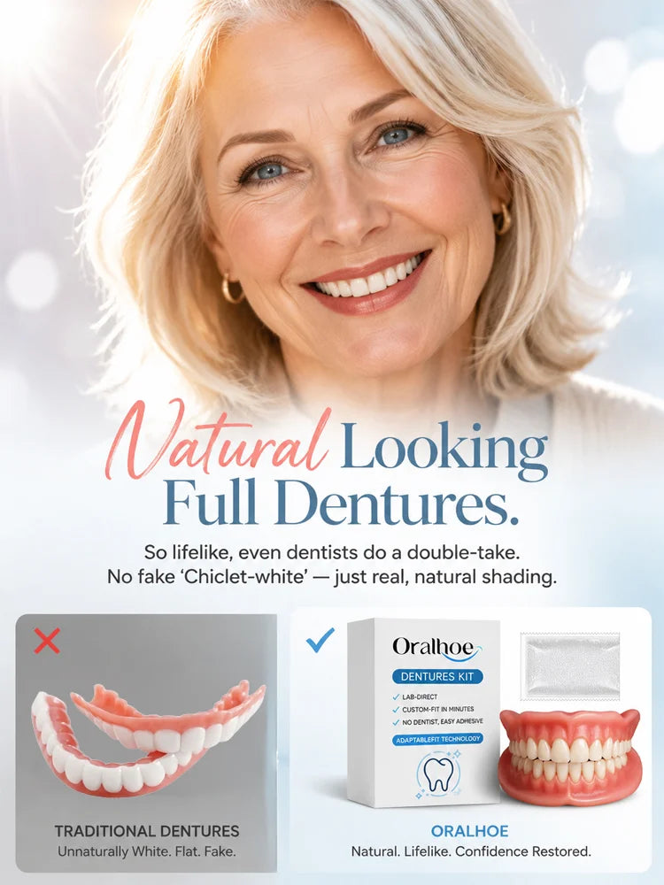 SmileRestore – Natural-Looking Full Dentures You Custom-Fit at Home in Minutes