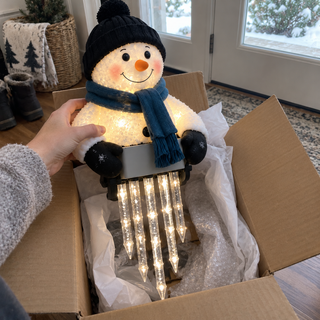 WinterGlow – Christmas Holiday Friends Icicle Railing Lights