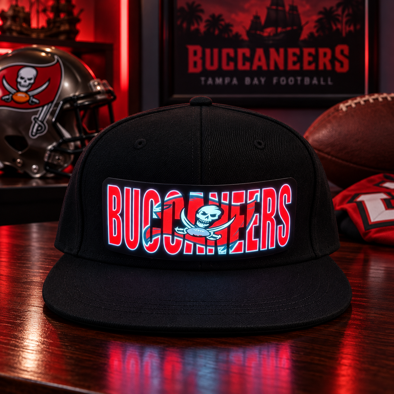 GameGlow – Football Fan LED Light-Up Snapback Cap