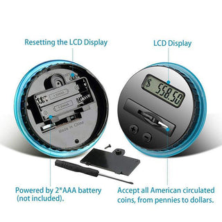 CoinTally – Digital Counting Money Jar with LCD Display