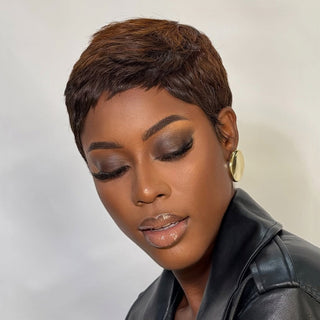 PixieLuxe – Full Lace Pixie Cut Wig in 100% Human Hair