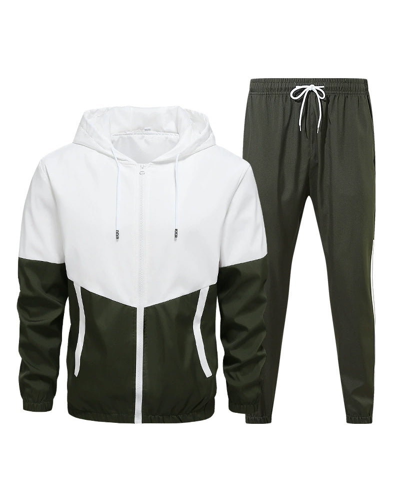 TrackFlex – 🔥✨ Big & Tall Men's Colorblock Sports Jacket Set M-6XL