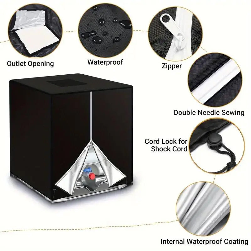 TankGuard – 💧 Waterproof IBC Tote Cover, Heavy-Duty, UV-Blocking, Secure Fit ⛈️