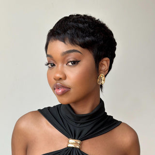 PixieLuxe – Full Lace Pixie Cut Wig in 100% Human Hair