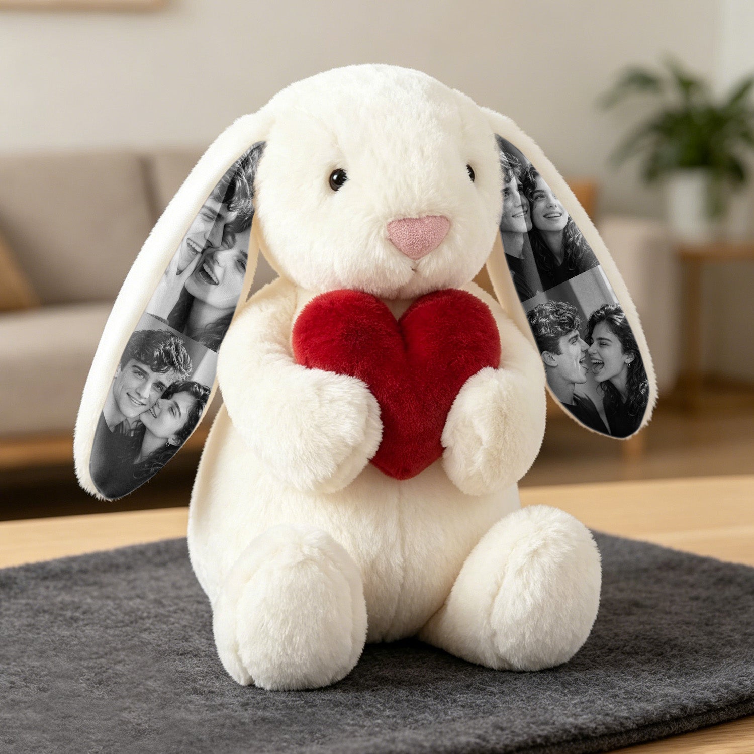 EarMemories Bunny – Custom Photo Plush with Hidden Picture Ears