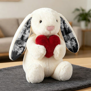 EarMemories Bunny – Custom Photo Plush with Hidden Picture Ears