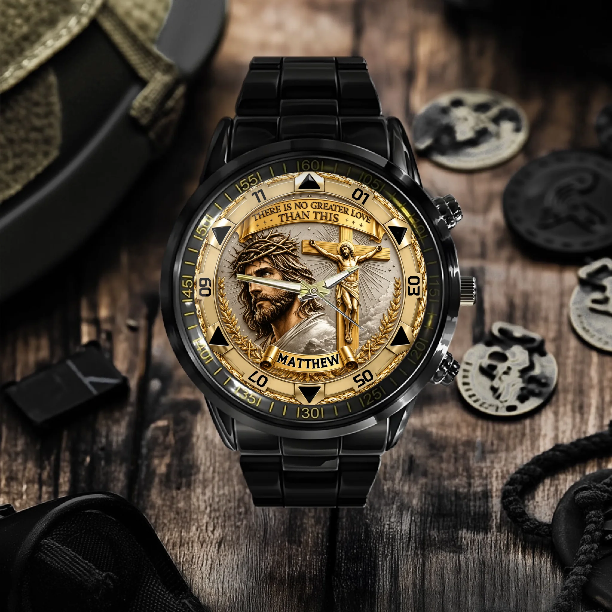 FaithMark – Personalized Crucifix Watch