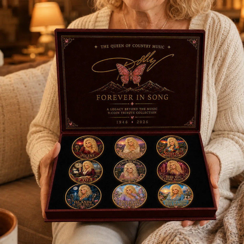 🦋 ForeverInSong – 🎸 Dolly Parton 9-Piece Tribute Coin Collector’s Set