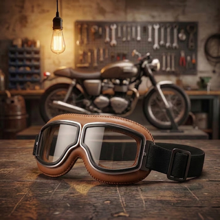 🔥 RetroRide – OTG Vintage Motorcycle Goggles (Fits Over Glasses)