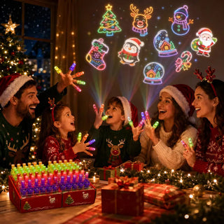 👻🎃 GlowBoo – Halloween LED Finger Projector Rings, Party Favors for Kids