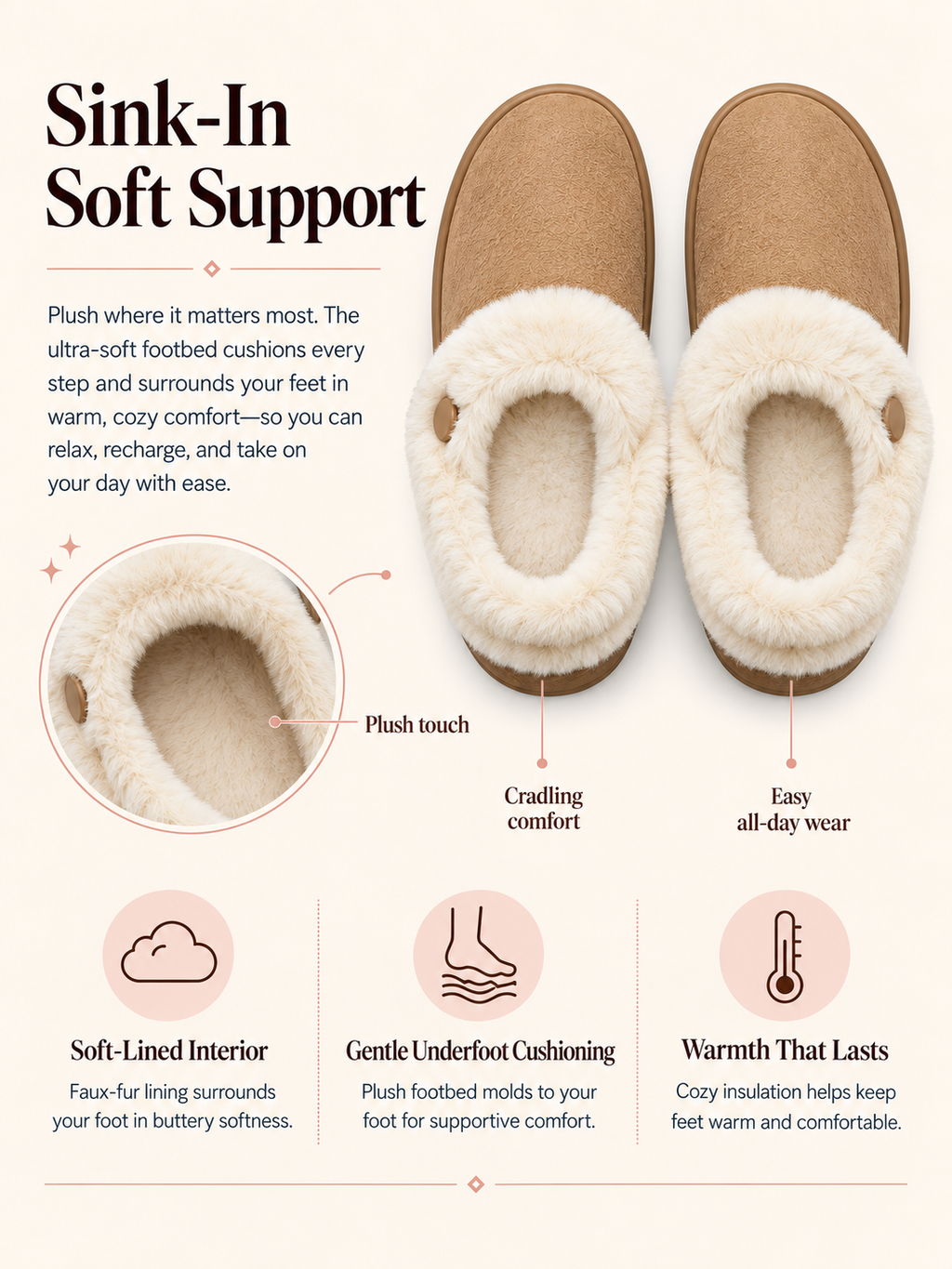 SnuggleClog – Women's Furry Lined Fuzzy Clog Slippers