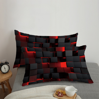 GlowCube – 3D Gradient Duvet Cover Set